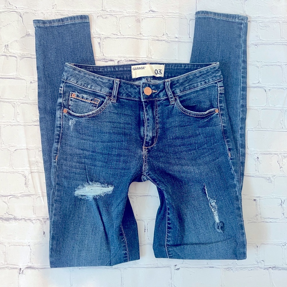 Garage distressed jeggings  Sz 3